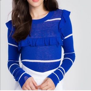 Wildfox Striped Yacht Sweater - Medium